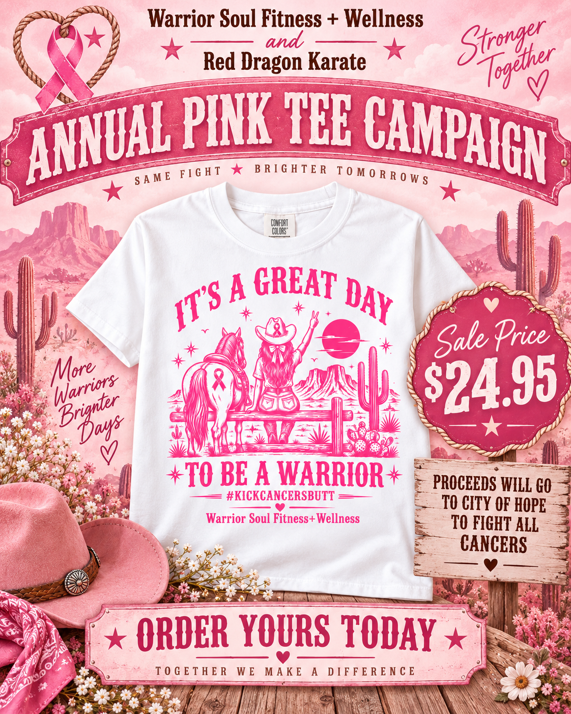 2026 Warrior Soul Pink Tee