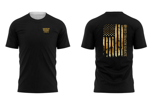 2026 Summer Flag Performance Tee in Black