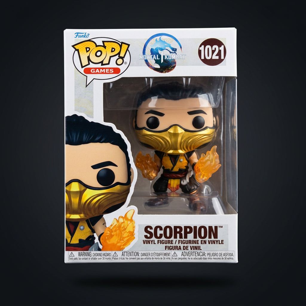 Autographed Scorpion FUNKO Pop #1021 - Mortal Kombat 1