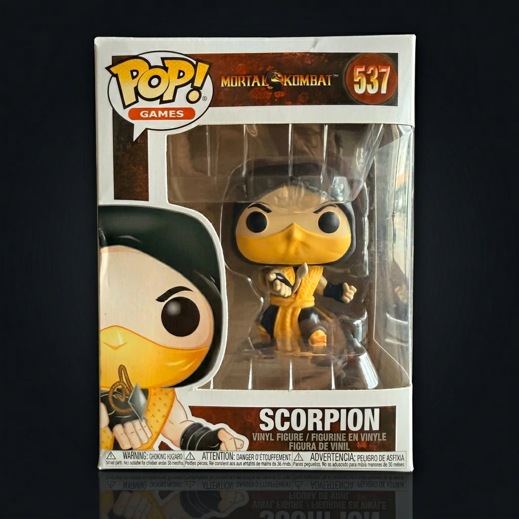 Autographed Scorpion FUNKO Pop #537 - Mortal Kombat