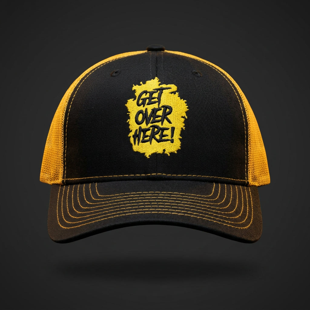 Get Over Here! Scorpion trucker hat - front view