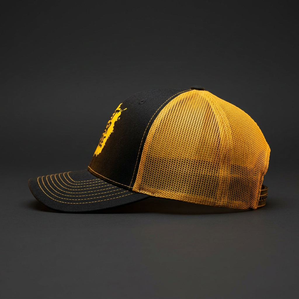 Get Over Here! Scorpion trucker hat - side profile