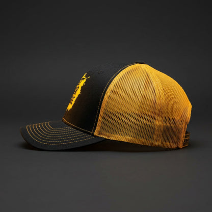Get Over Here! Scorpion trucker hat - side profile
