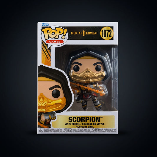 Autographed Funko Pop Scorpion #1072 Mortal Kombat 11