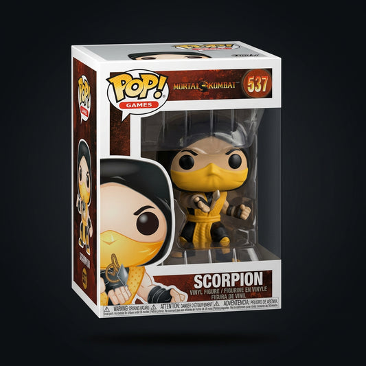 Autographed Funko Pop Scorpion #537 Mortal Kombat
