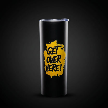 Classic Black — matte-black Scorpion "Get Over Here!" 20 oz tumbler