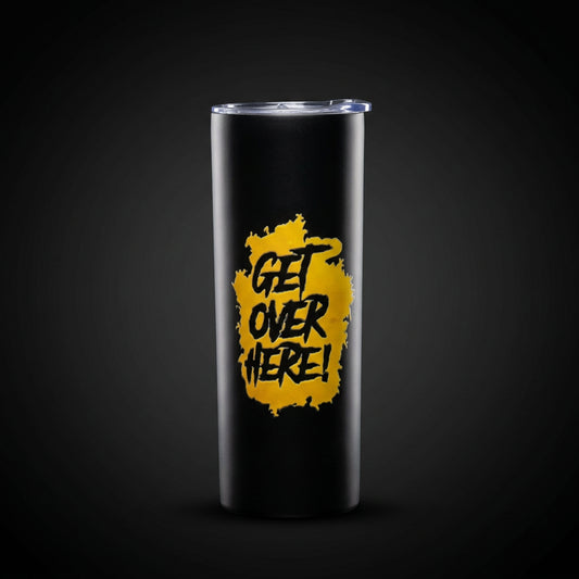Classic Black — matte-black Scorpion "Get Over Here!" 20 oz tumbler